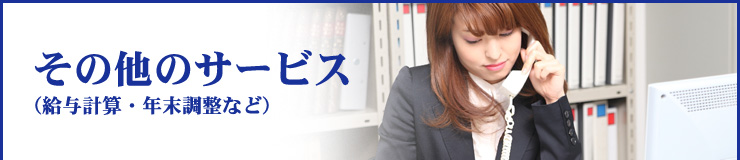 その他のサービス（給与計算・年末調整など）